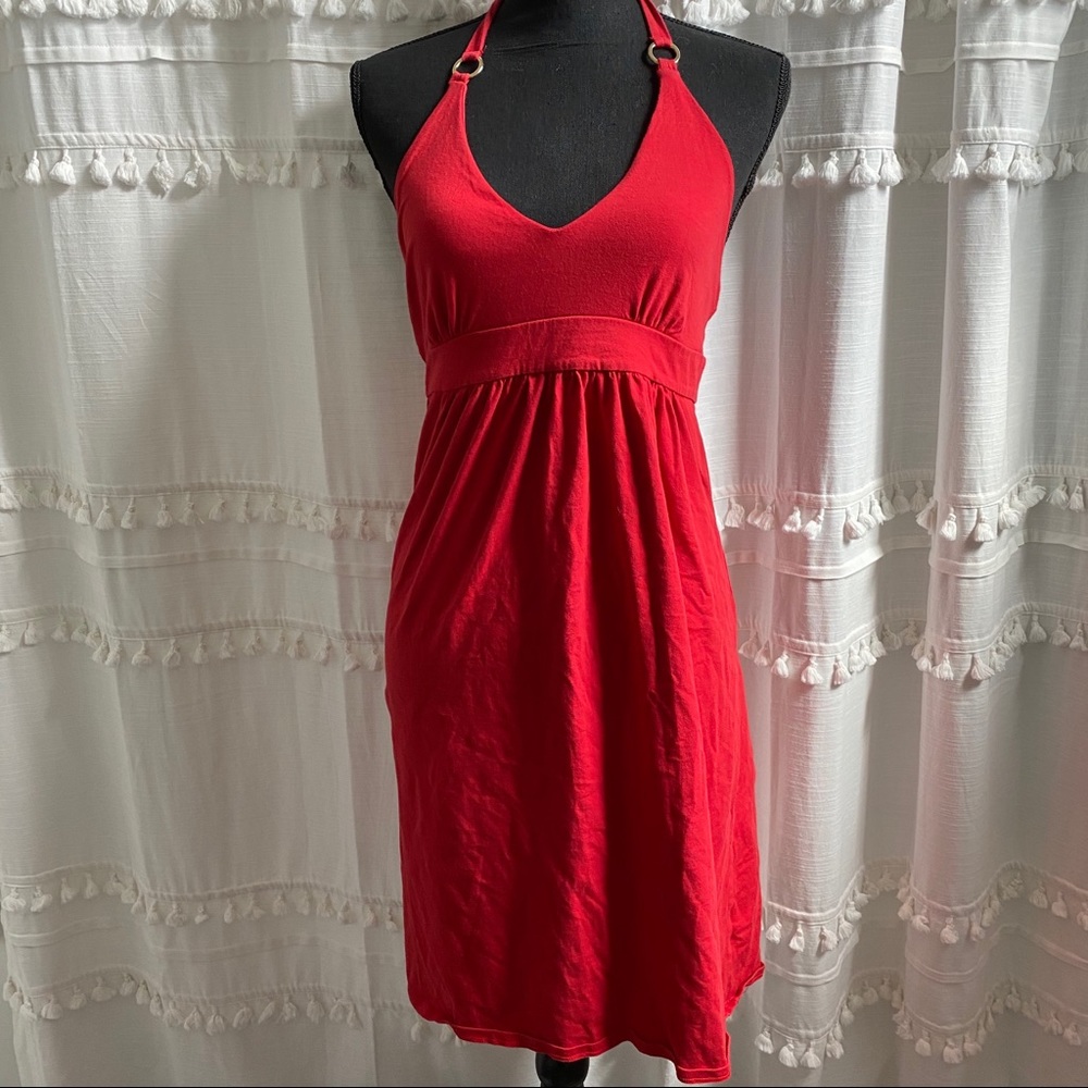 Victoria Secret Red Halter Neck Dress